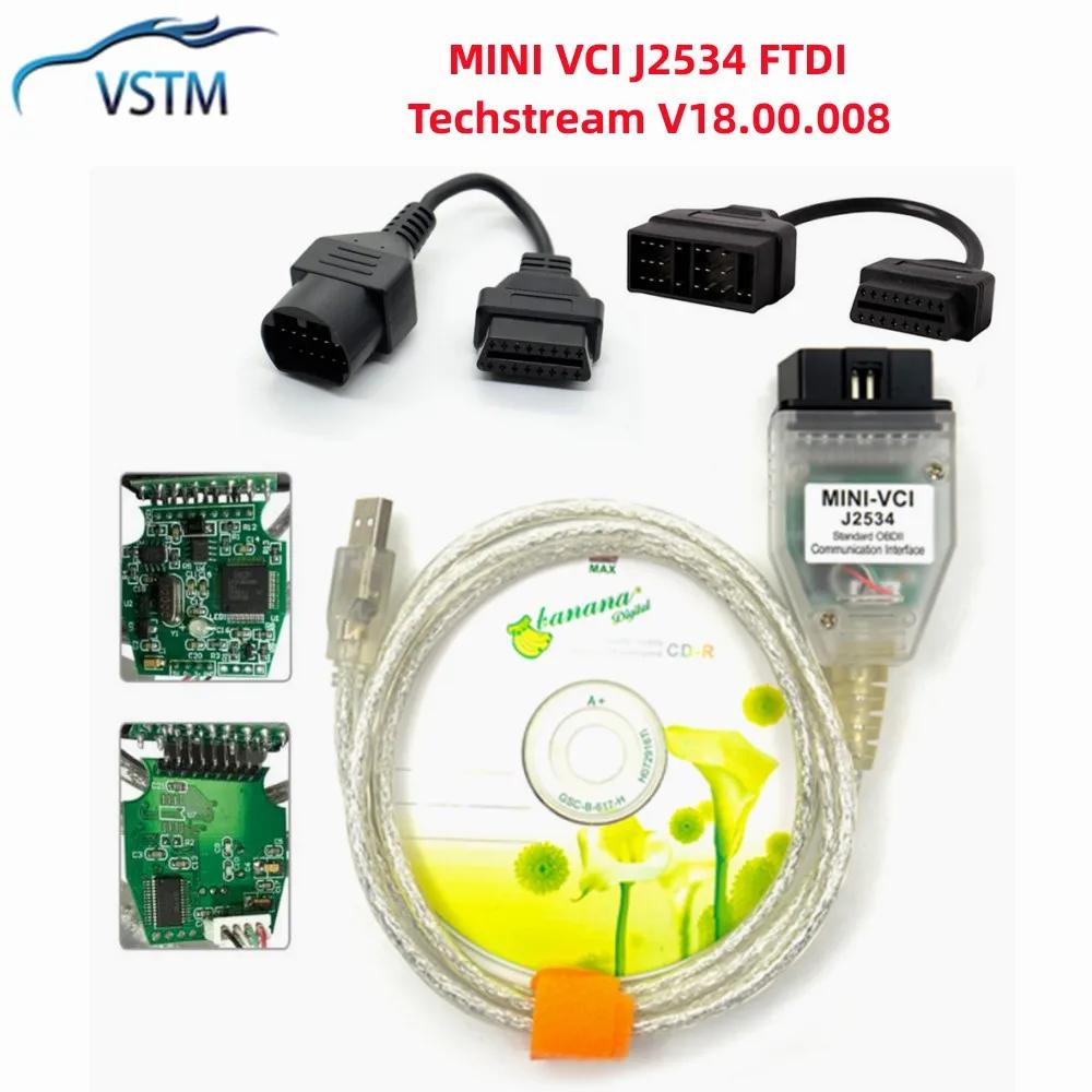 2024 ֽ ̴ VCI ̽, Ÿ TIS Techstream J2534 OBD2 OBDII  , V18.00.008,  